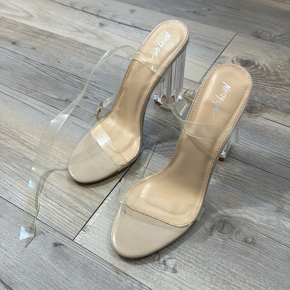 Clear heels